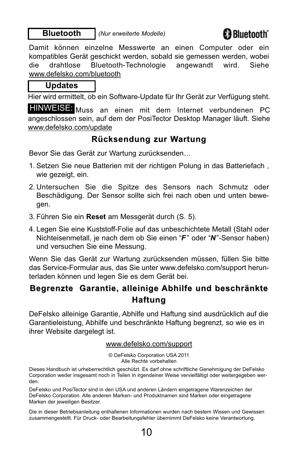 DeFelsko PosiTector 6000 v.7.3 Quick Guide User Manual | Page 28 / 38