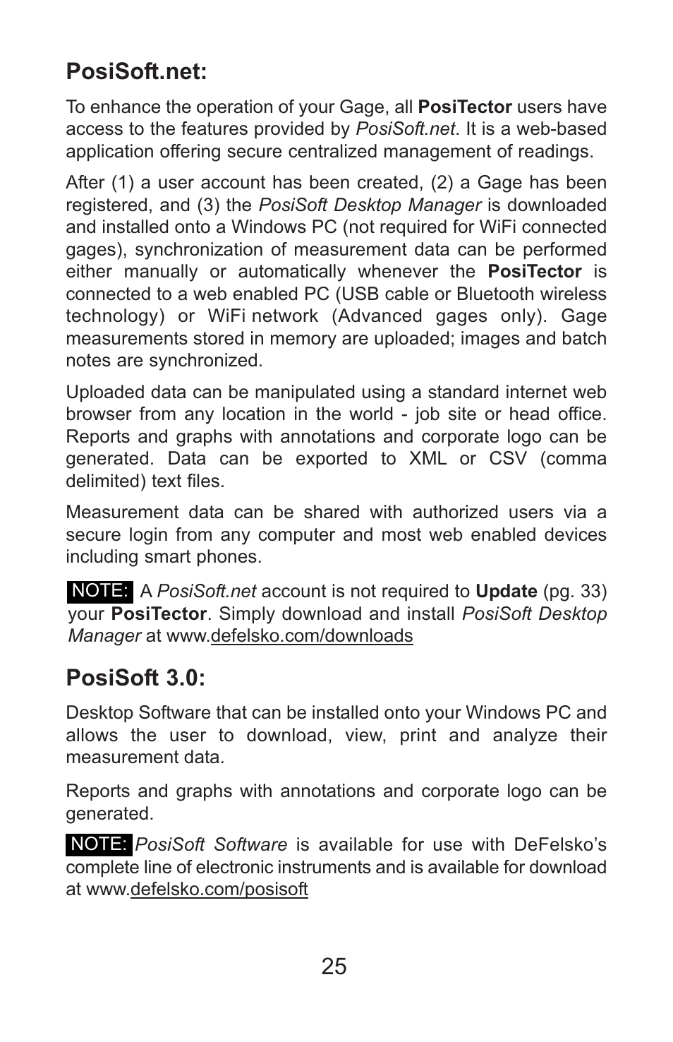 Posisoft 3.0 | DeFelsko PosiTector 6000 v.7.3 Full Manual User Manual | Page 28 / 44