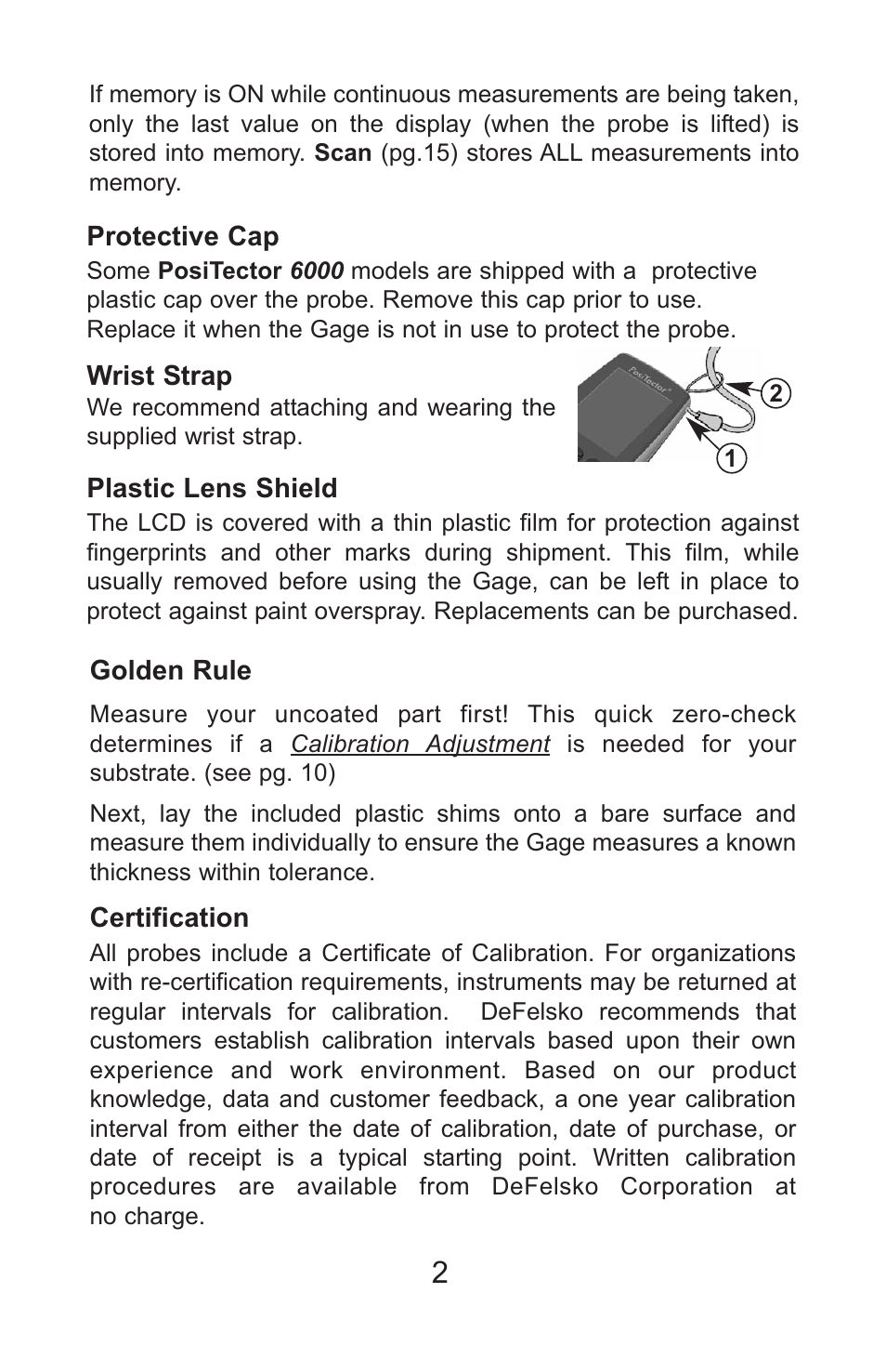 DeFelsko PosiTector 6000 v.7.3 Full Manual User Manual | Page 5 / 44