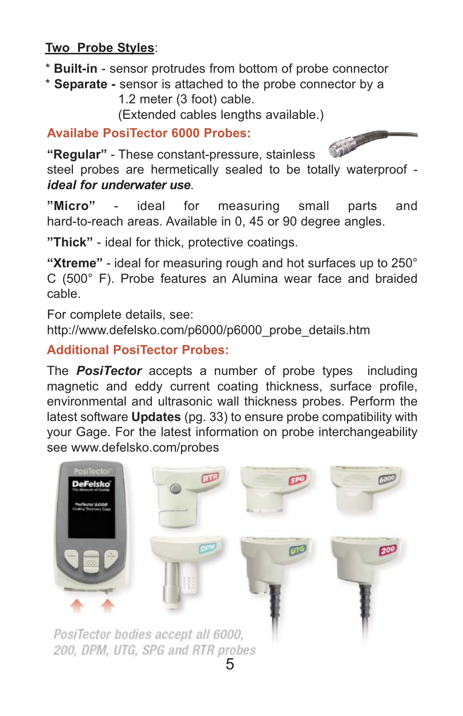 DeFelsko PosiTector 6000 v.7.3 Full Manual User Manual | Page 8 / 44