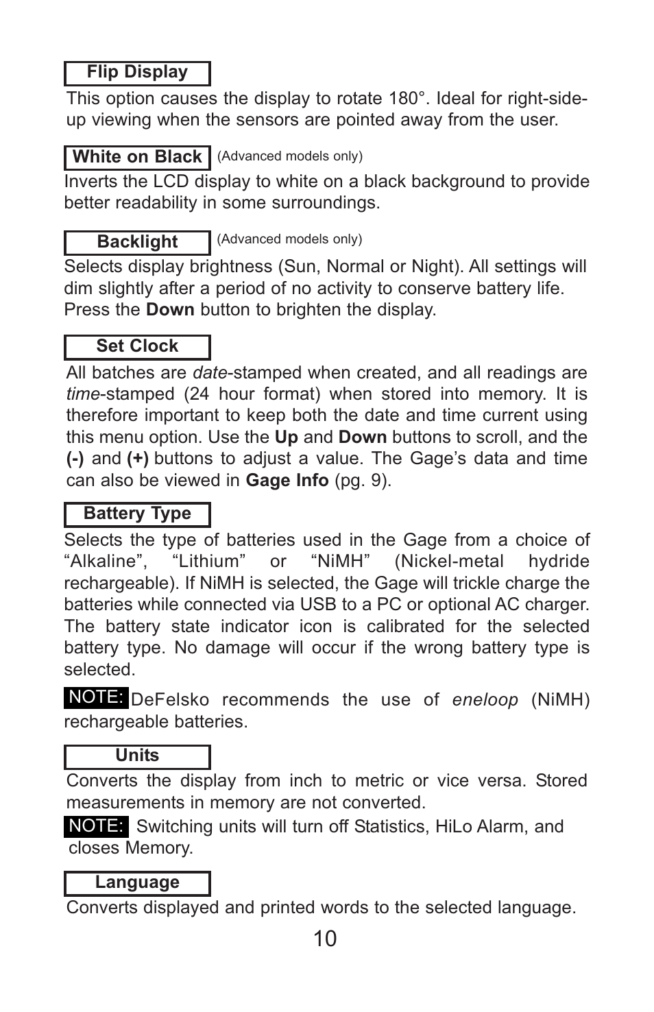 DeFelsko PosiTector SPG v.1.1 Full Manual User Manual | Page 13 / 35