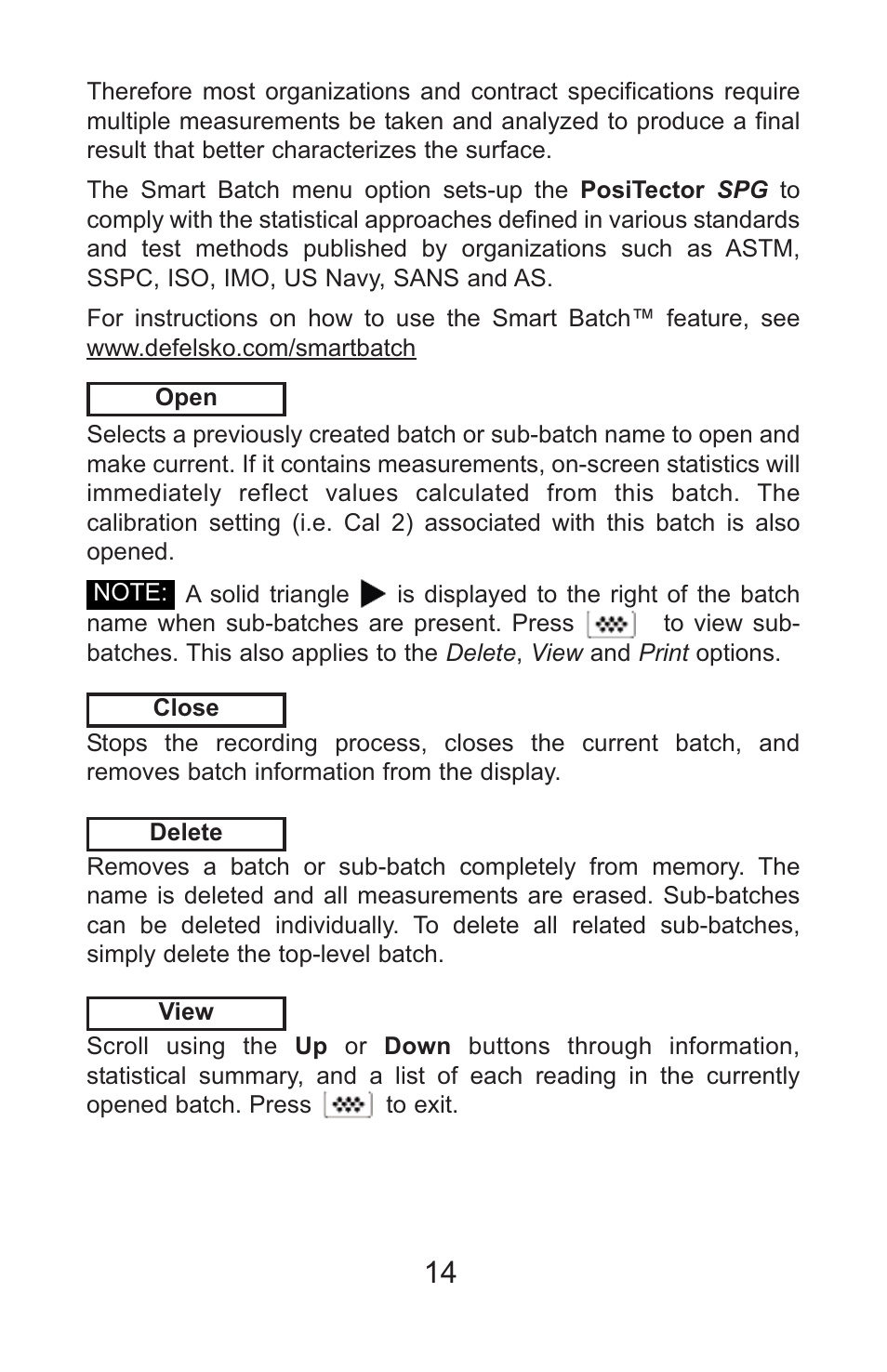 DeFelsko PosiTector SPG v.1.1 Full Manual User Manual | Page 17 / 35