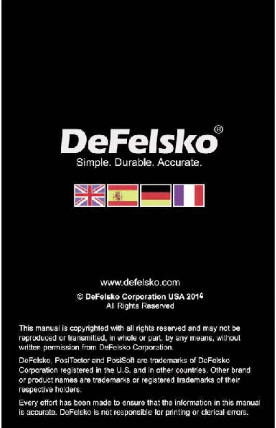 DeFelsko PosiTector SPG v.1.1 Full Manual User Manual | Page 35 / 35