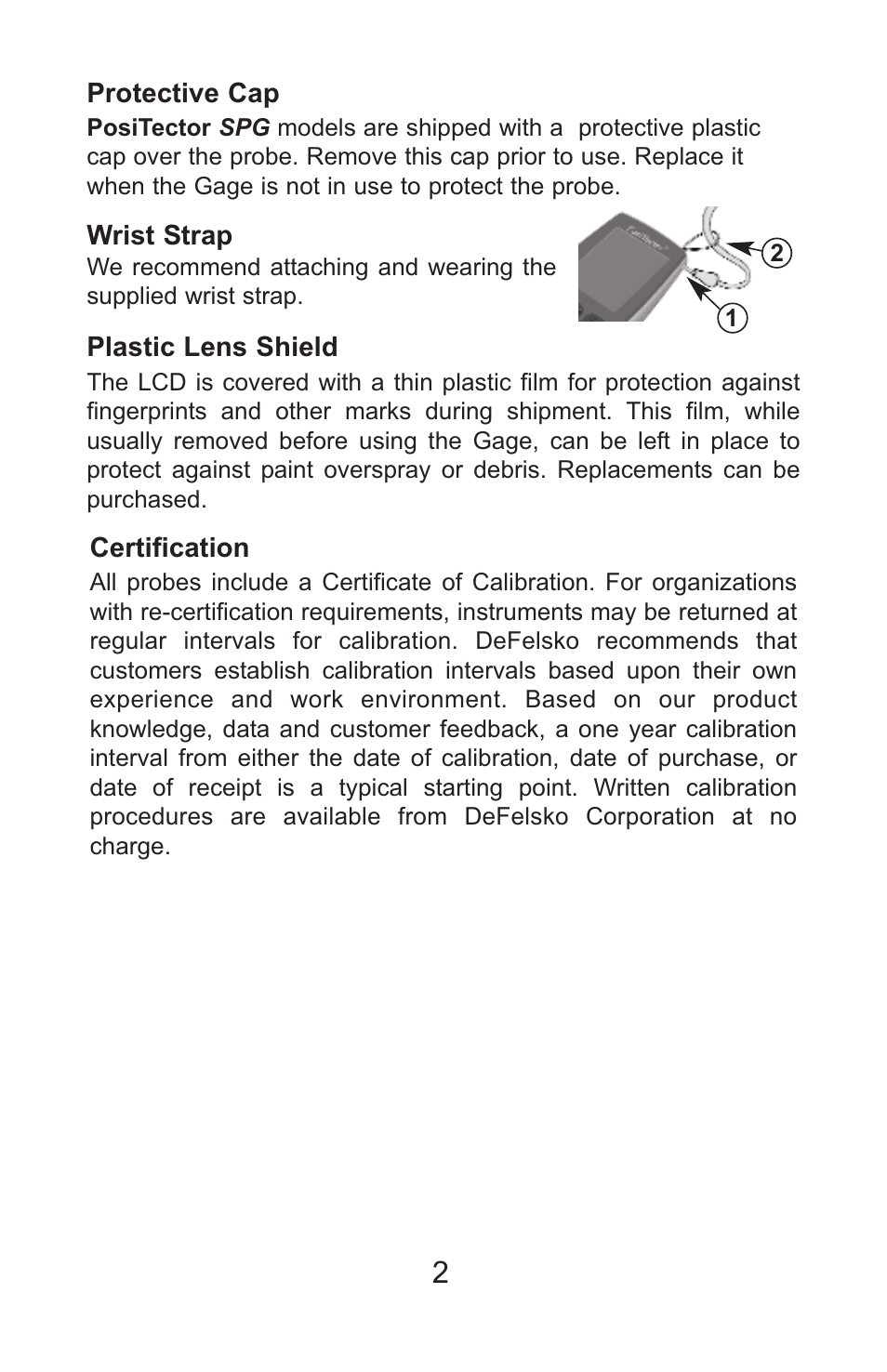 DeFelsko PosiTector SPG v.1.1 Full Manual User Manual | Page 5 / 35