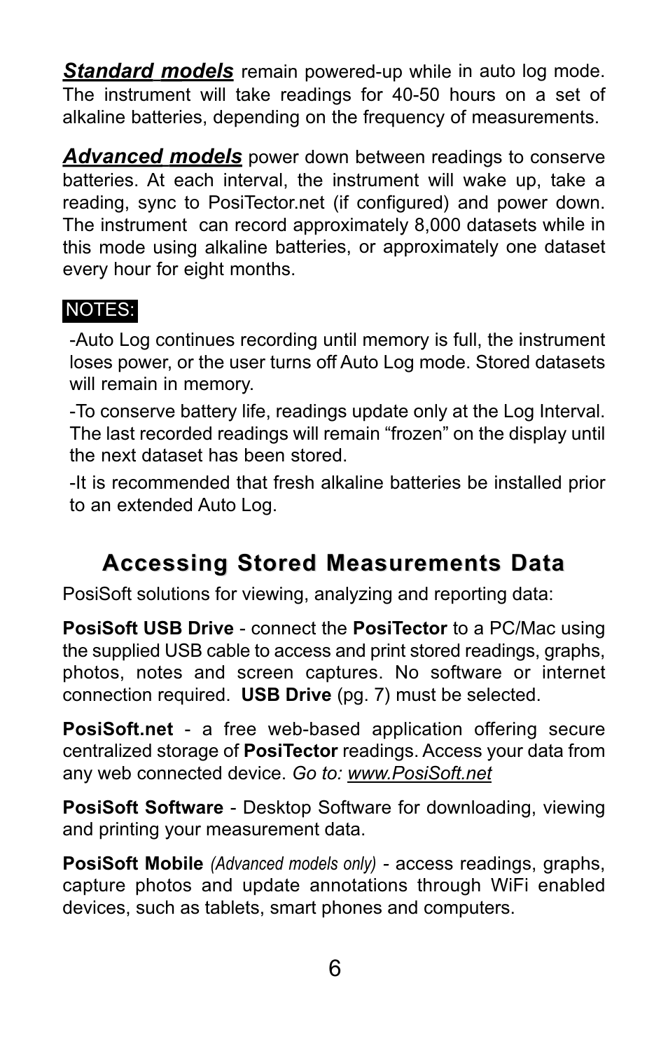 Accessing stored measurements data | DeFelsko PosiTector DPM v.3.1 Quick Guide User Manual | Page 7 / 38