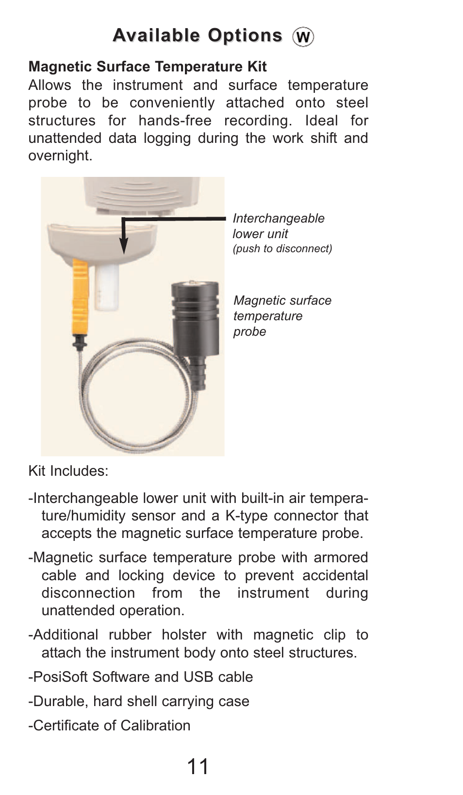 Available options vailable options | DeFelsko PosiTector DPM v.2.0 User Manual | Page 11 / 16