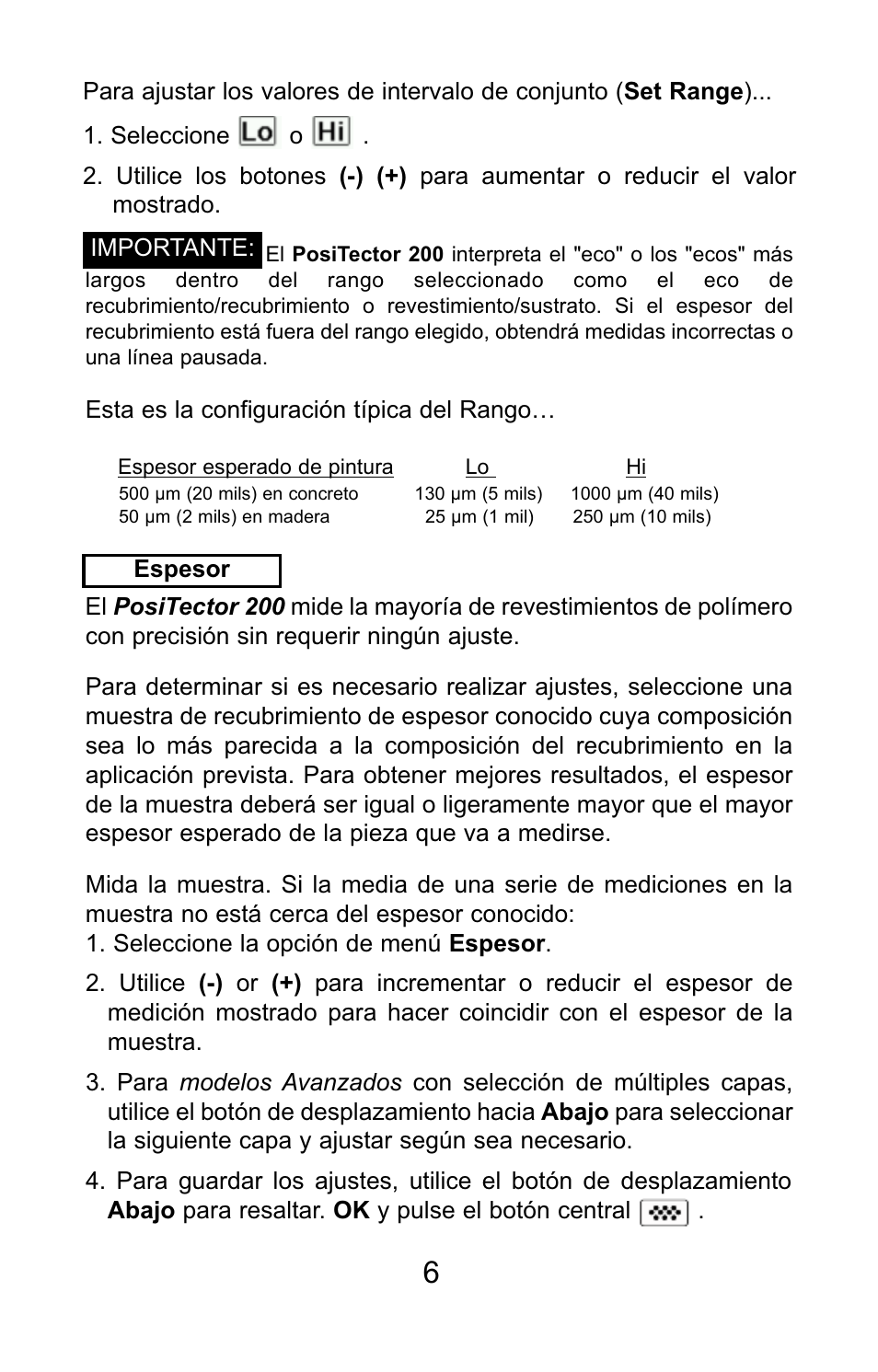 DeFelsko PosiTector 200 v.3.0 Quick Guide User Manual | Page 20 / 57