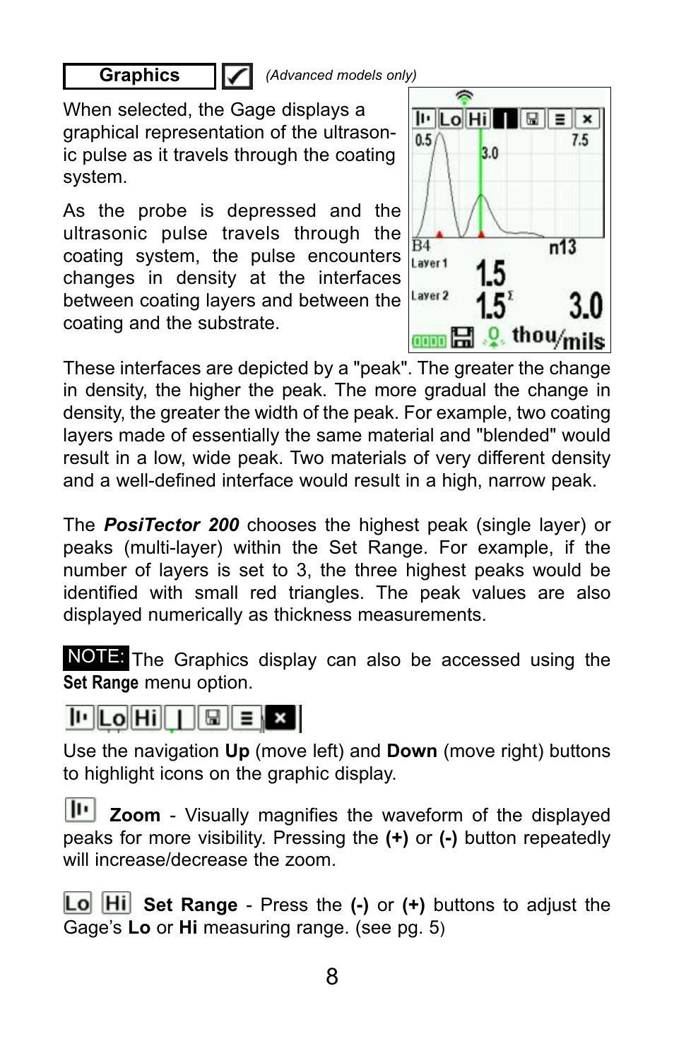 DeFelsko PosiTector 200 v.3.0 Quick Guide User Manual | Page 9 / 57