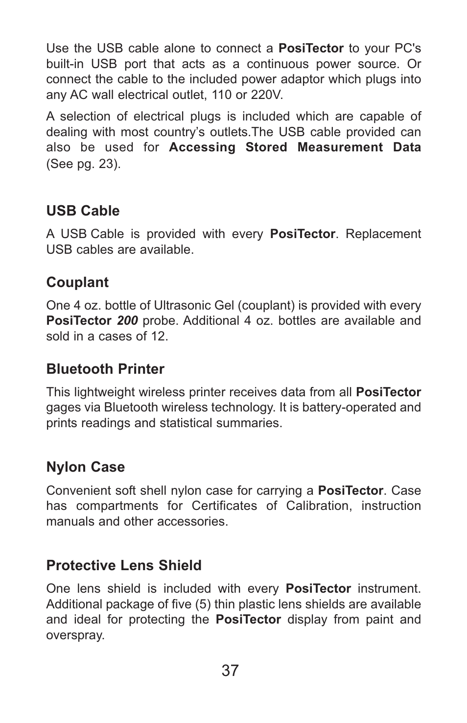 DeFelsko PosiTector 200 v.3.1 Full Manual User Manual | Page 37 / 40