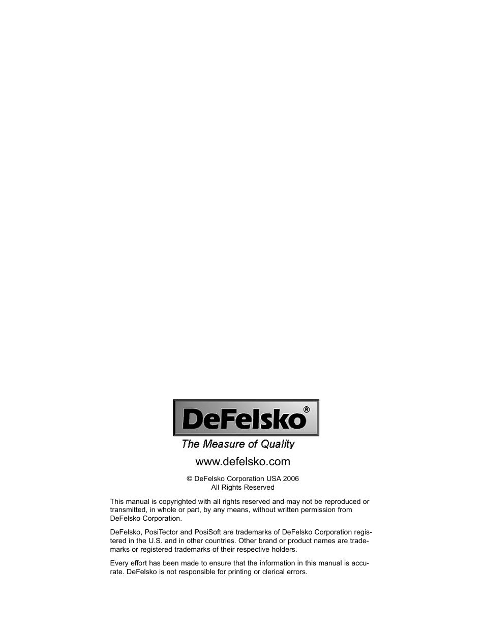 DeFelsko PosiTector 200 v.2.0 User Manual | Page 20 / 20