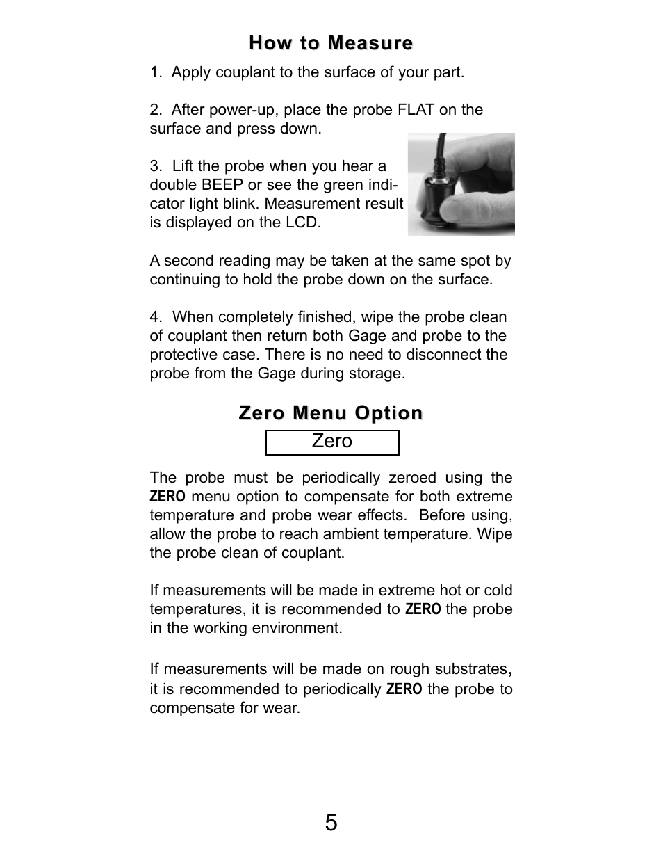 DeFelsko PosiTector 200 v.2.0 User Manual | Page 5 / 20