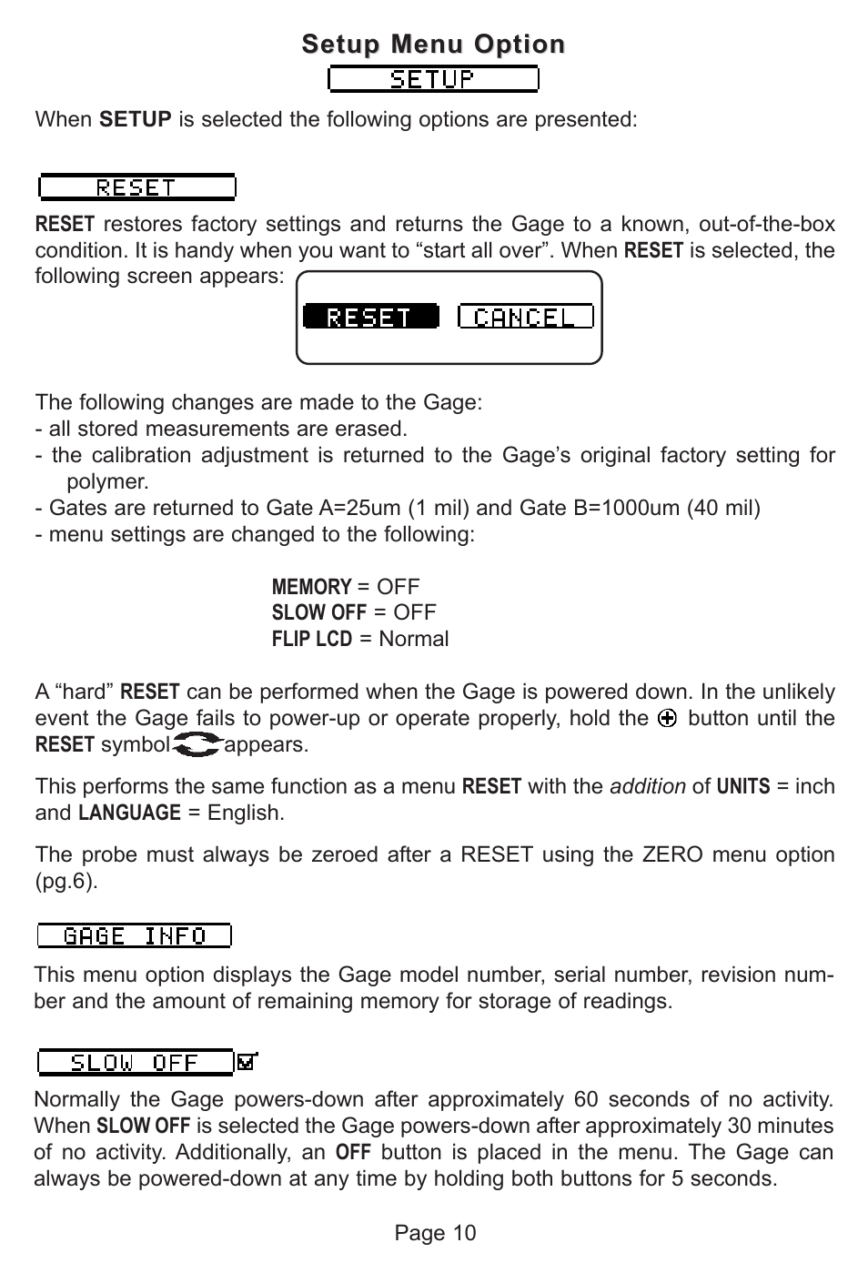 DeFelsko PosiTector 200 v.1.2 User Manual | Page 10 / 20