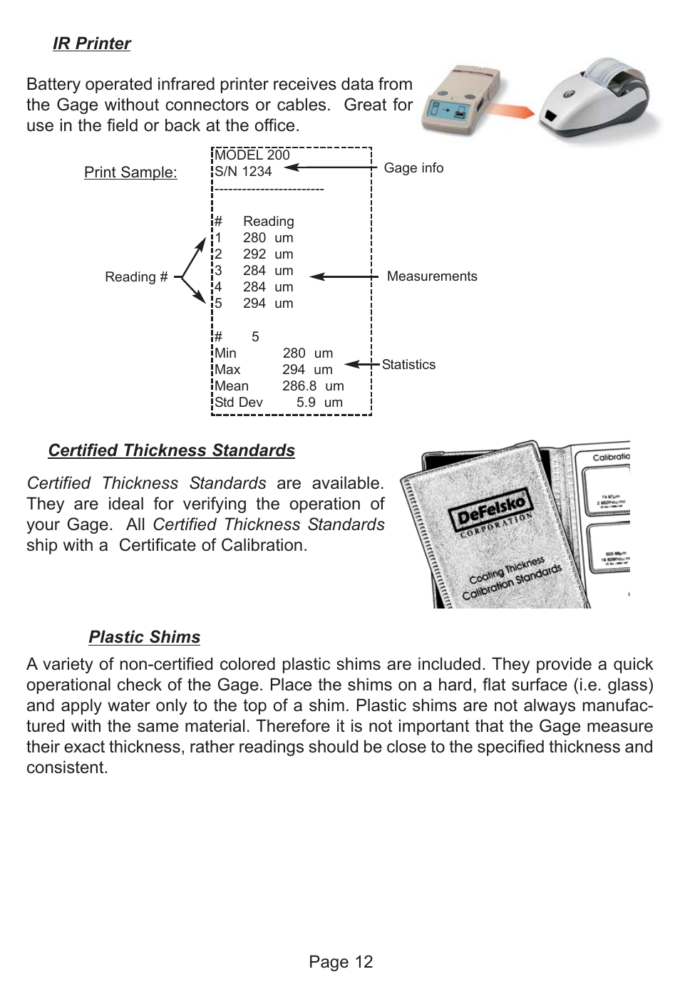 DeFelsko PosiTector 200 v.1.2 User Manual | Page 12 / 20