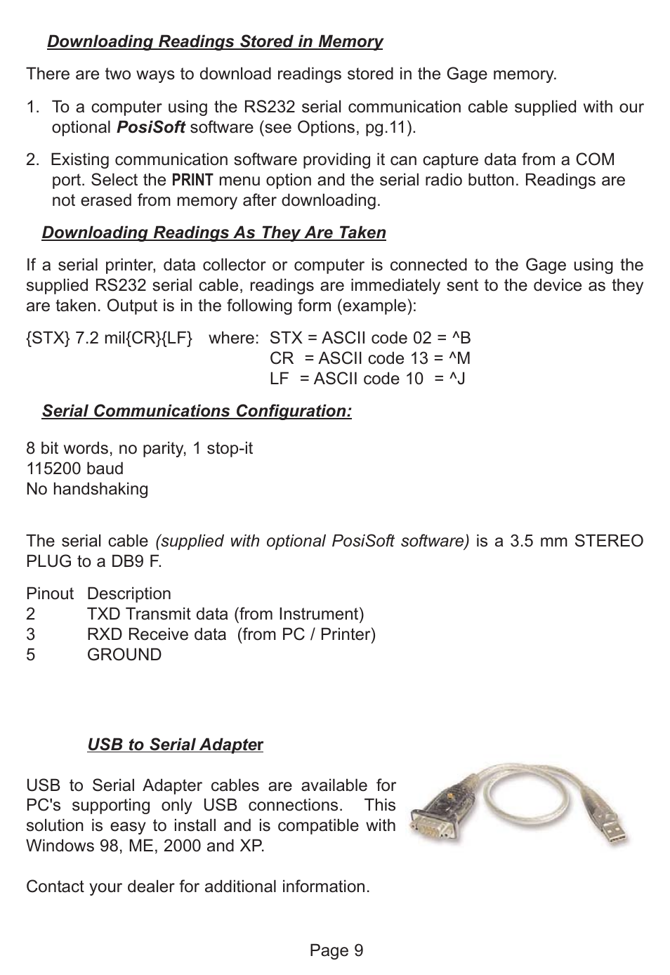 DeFelsko PosiTector 200 v.1.2 User Manual | Page 9 / 20