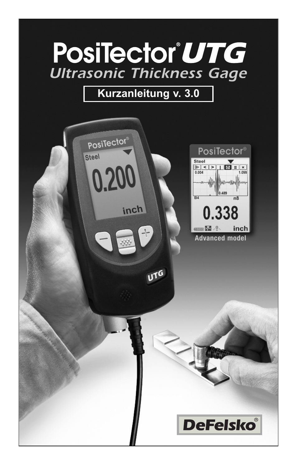 Ultrasonic thickness gage | DeFelsko PosiTector UTG v.3.0 Quick Guide User Manual | Page 27 / 53