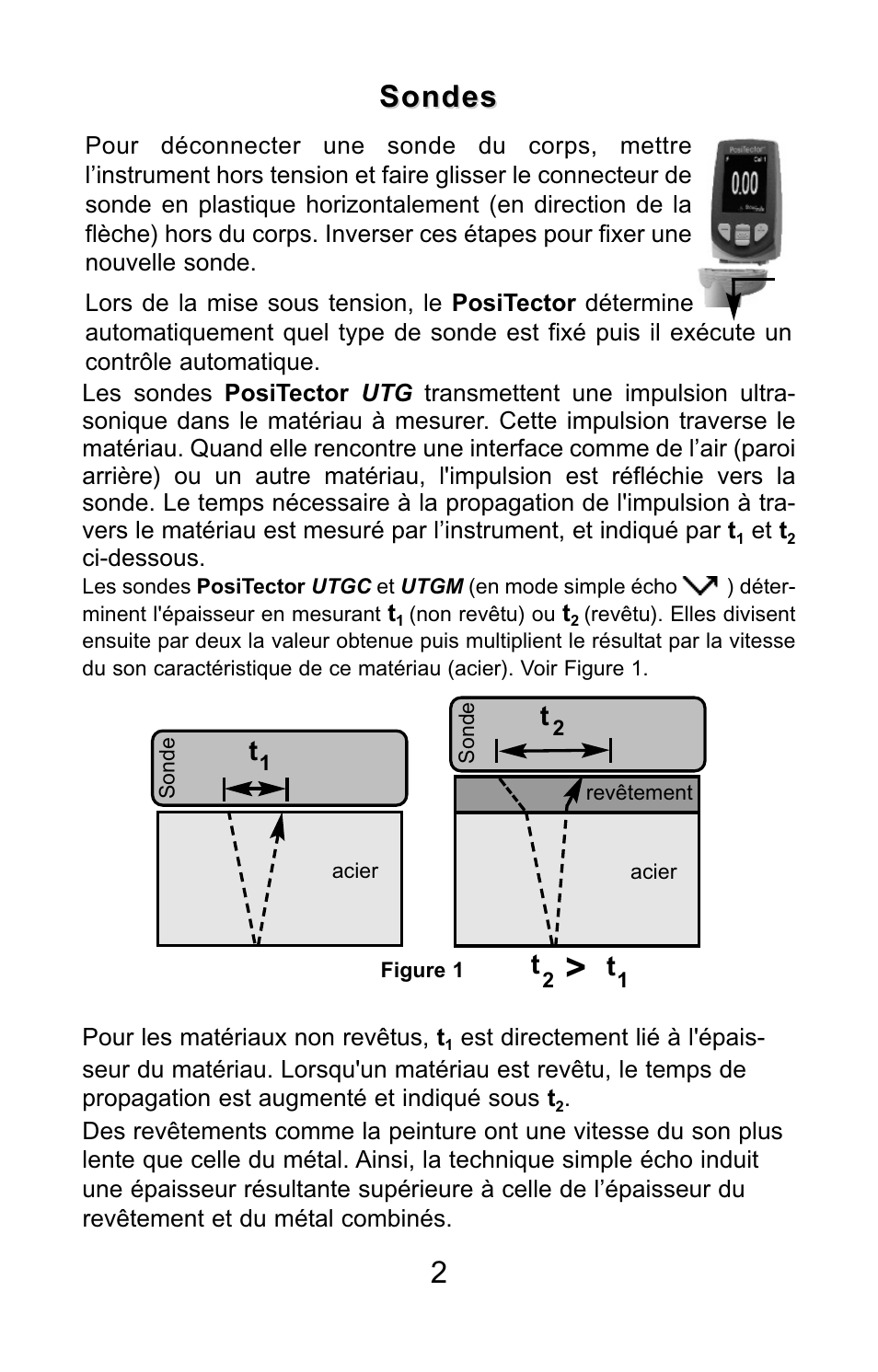 Sondes | DeFelsko PosiTector UTG v.3.0 Quick Guide User Manual | Page 42 / 53