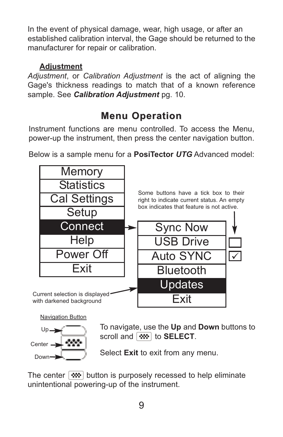 DeFelsko PosiTector UTG v.3.1 Full Manual User Manual | Page 12 / 48