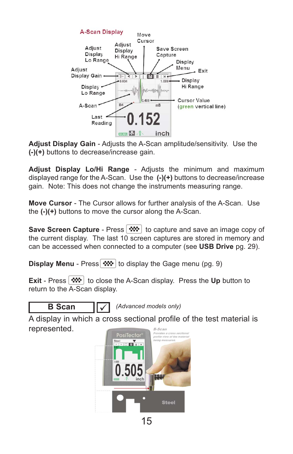 DeFelsko PosiTector UTG v.3.1 Full Manual User Manual | Page 18 / 48