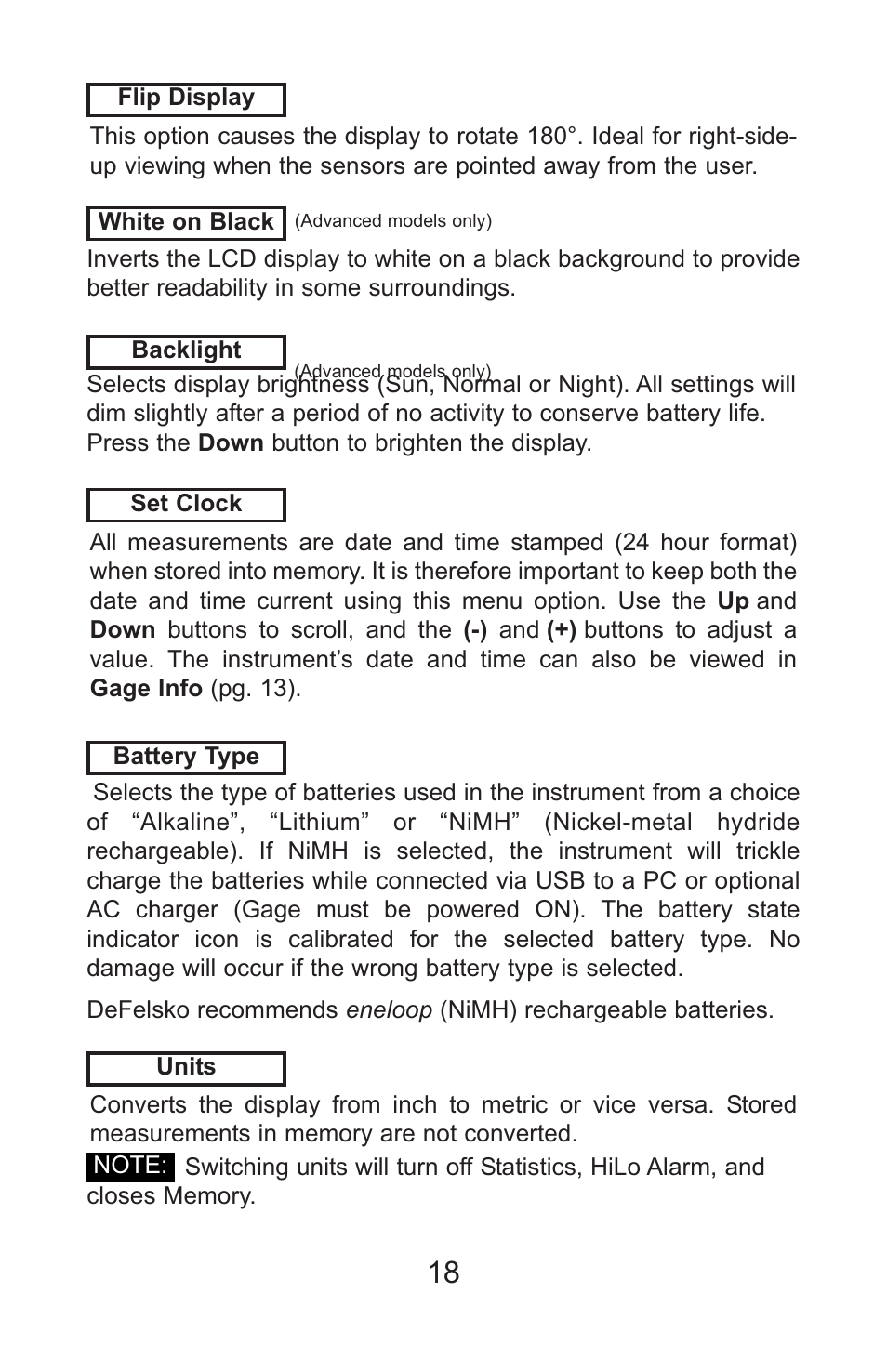 DeFelsko PosiTector UTG v.3.1 Full Manual User Manual | Page 21 / 48