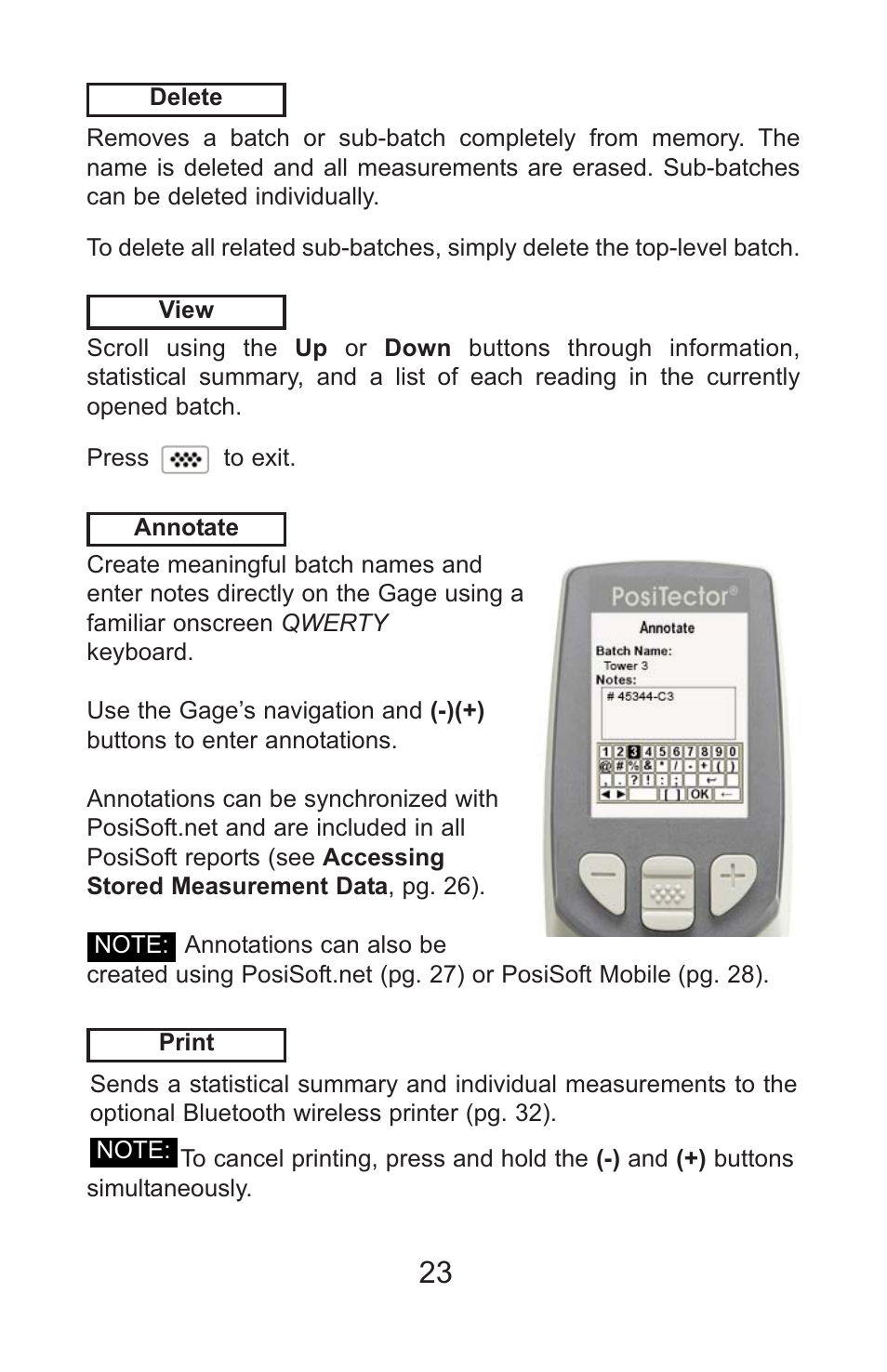 DeFelsko PosiTector UTG v.3.1 Full Manual User Manual | Page 26 / 48