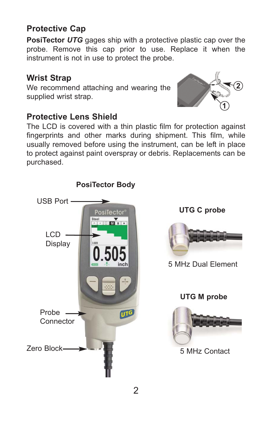 DeFelsko PosiTector UTG v.3.1 Full Manual User Manual | Page 5 / 48