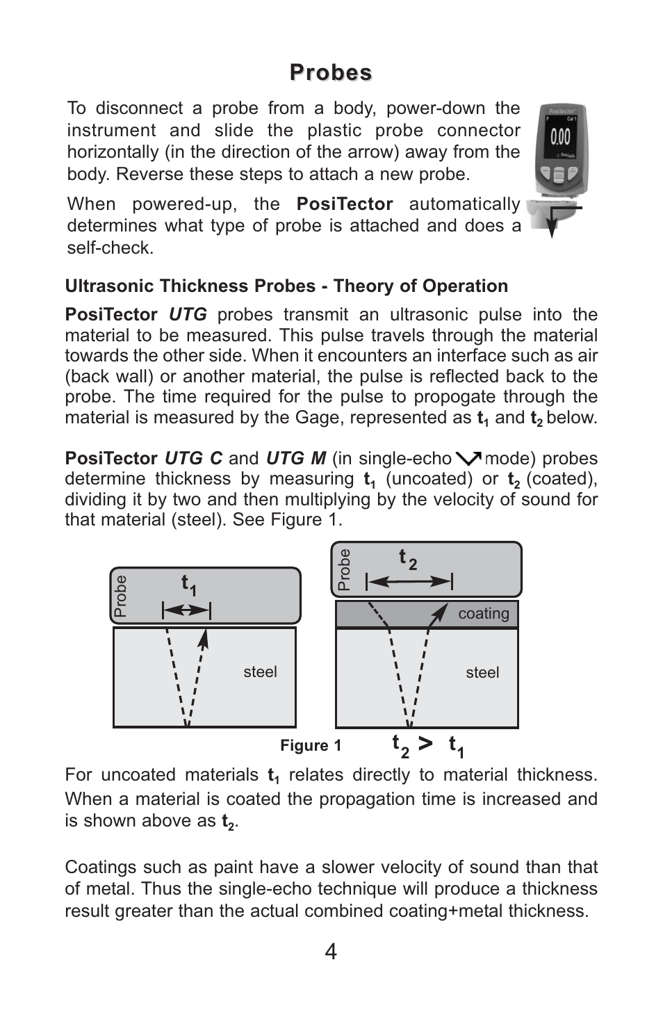 Probes | DeFelsko PosiTector UTG v.3.1 Full Manual User Manual | Page 7 / 48