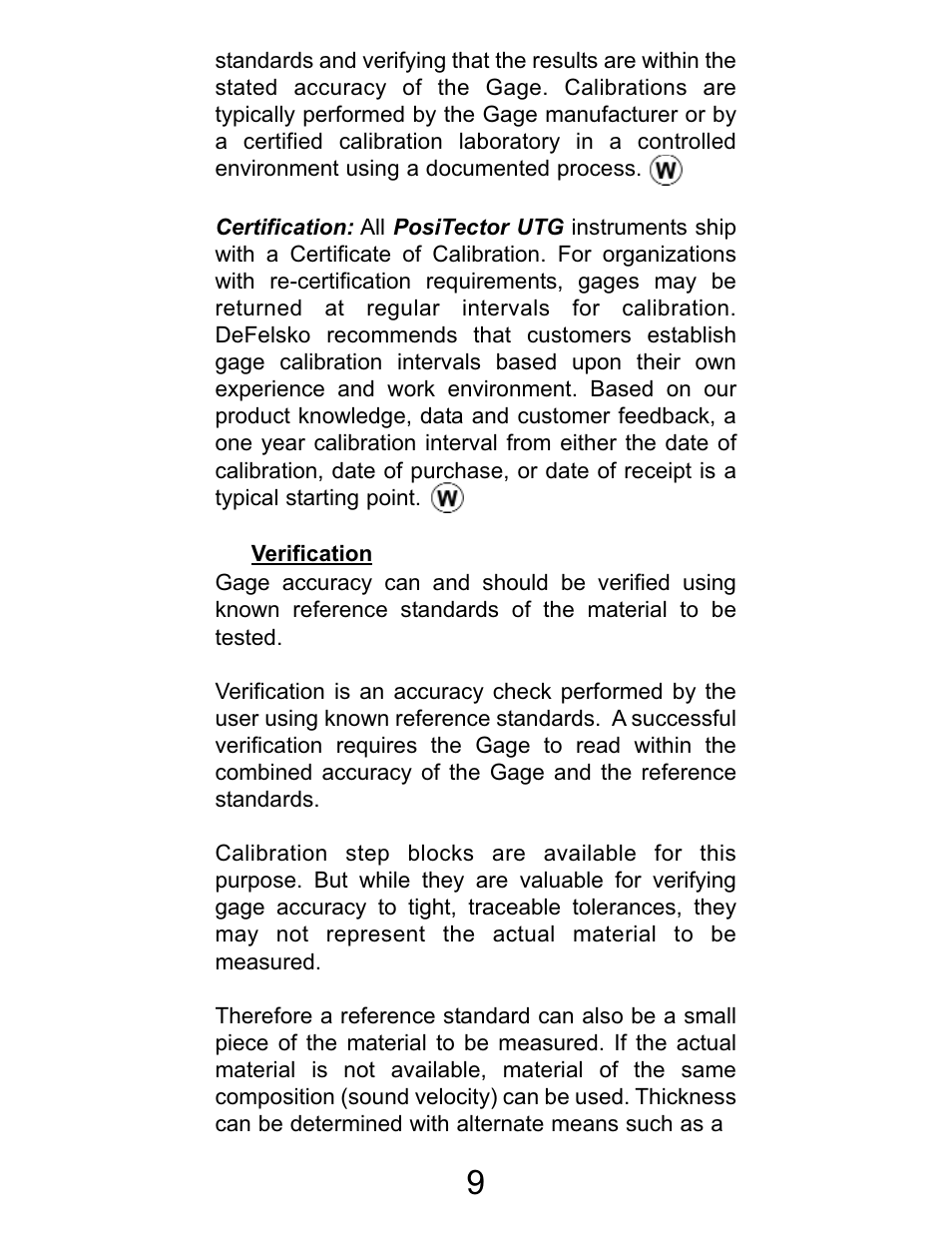 DeFelsko PosiTector UTG v.2.2 User Manual | Page 9 / 20