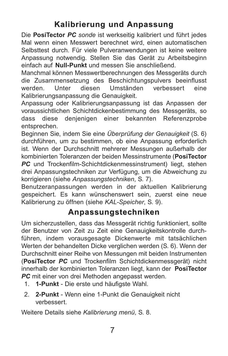 Anpassungstechniken | DeFelsko PosiTector PC v.2.0 User Manual | Page 41 / 66
