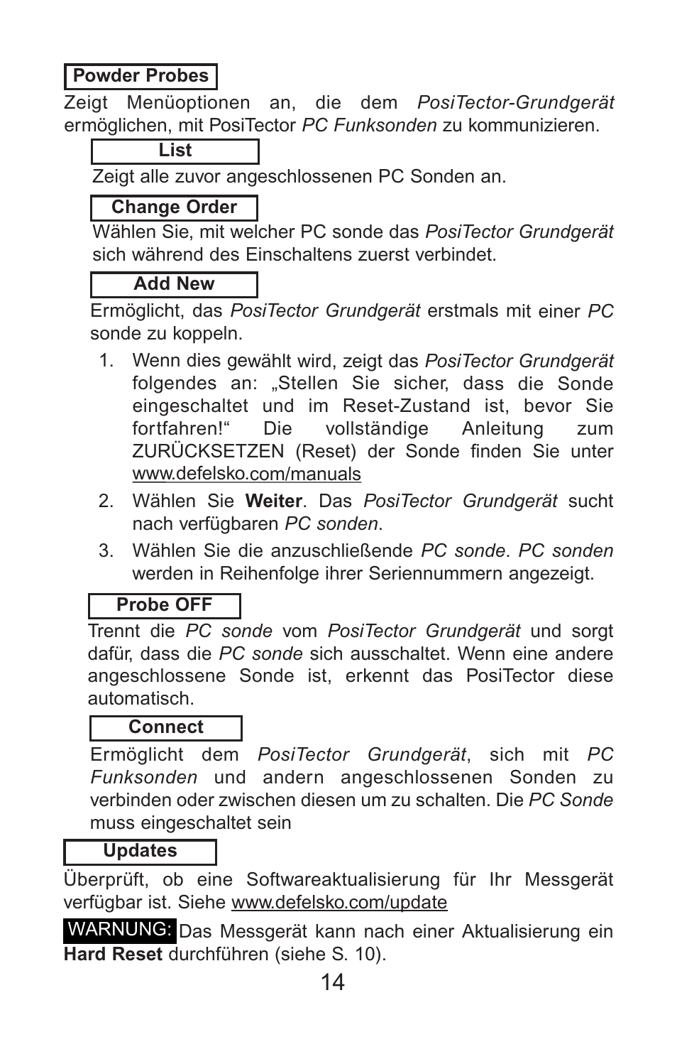 DeFelsko PosiTector PC v.2.0 User Manual | Page 48 / 66