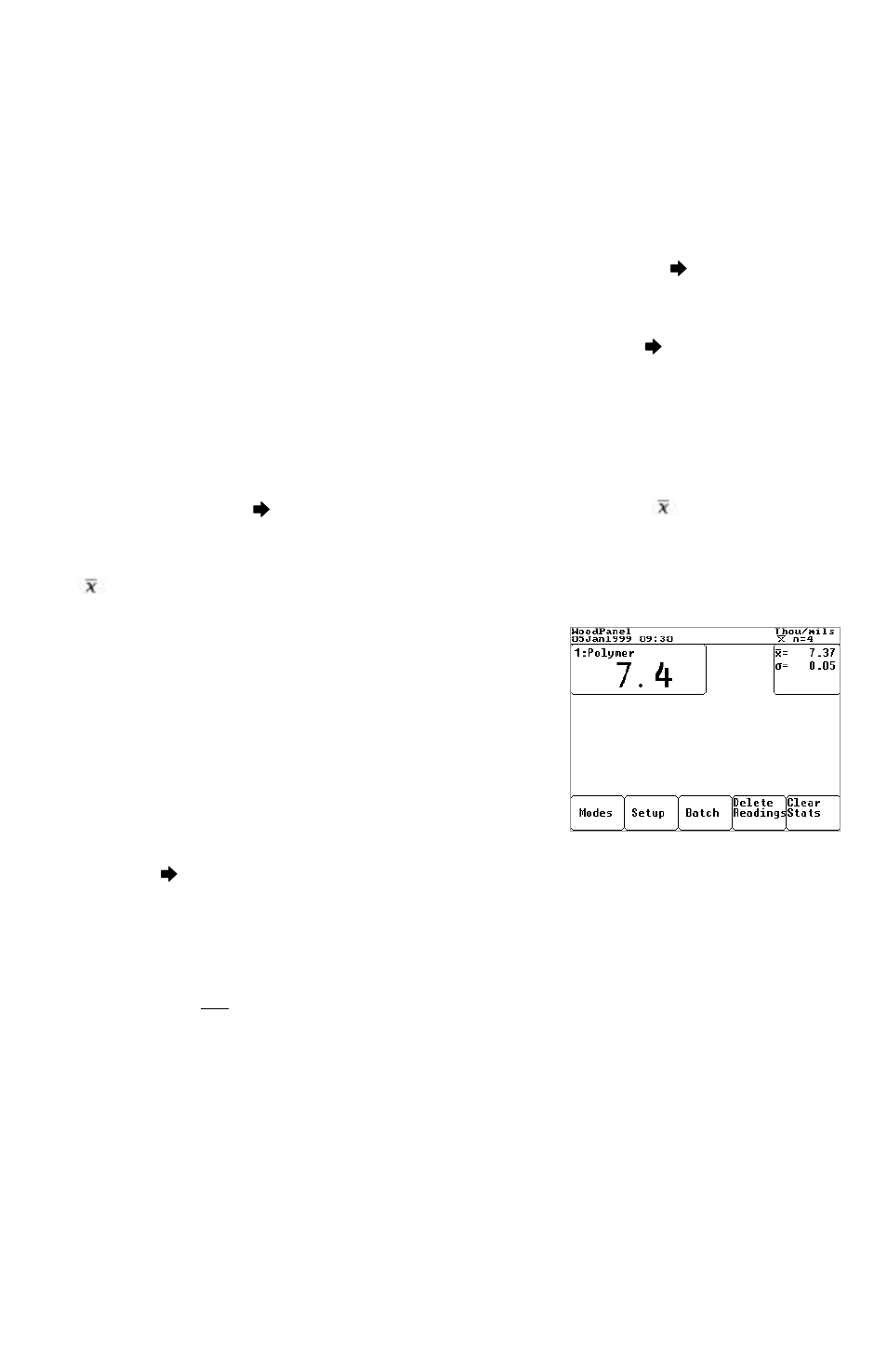 Statistics | DeFelsko PosiTector 100 v.4.0 User Manual | Page 12 / 48