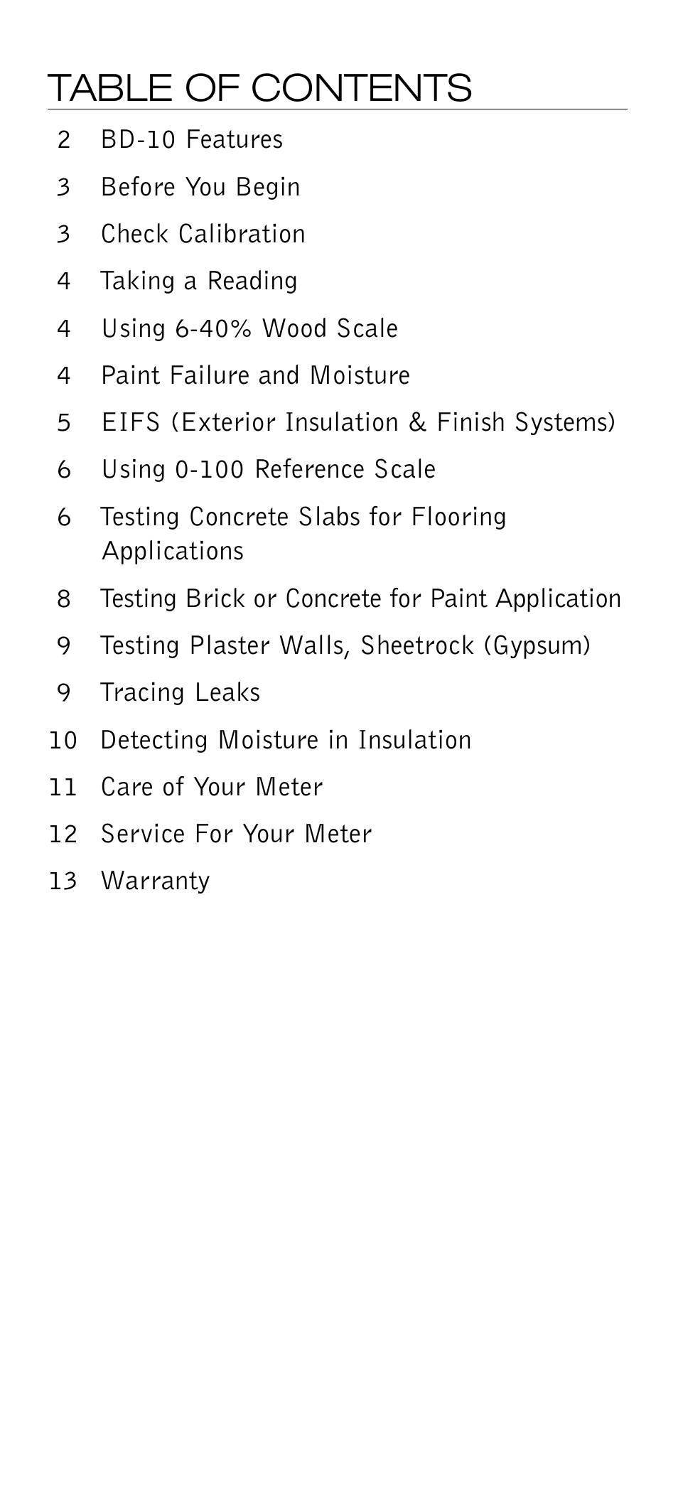 Delmhorst Instrument BD-10 User Manual | Page 2 / 16