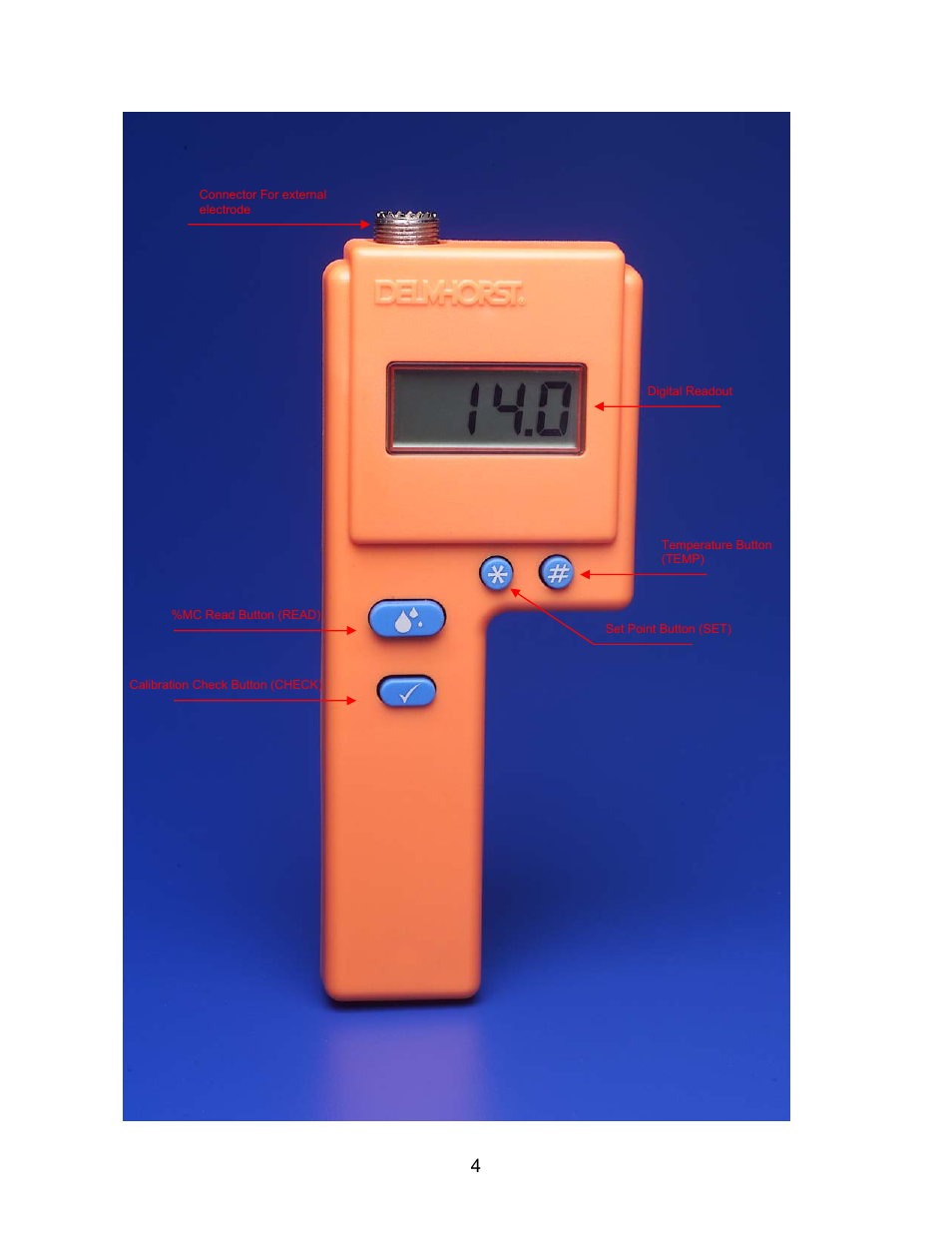 Delmhorst Instrument F-2000T User Manual | Page 4 / 20