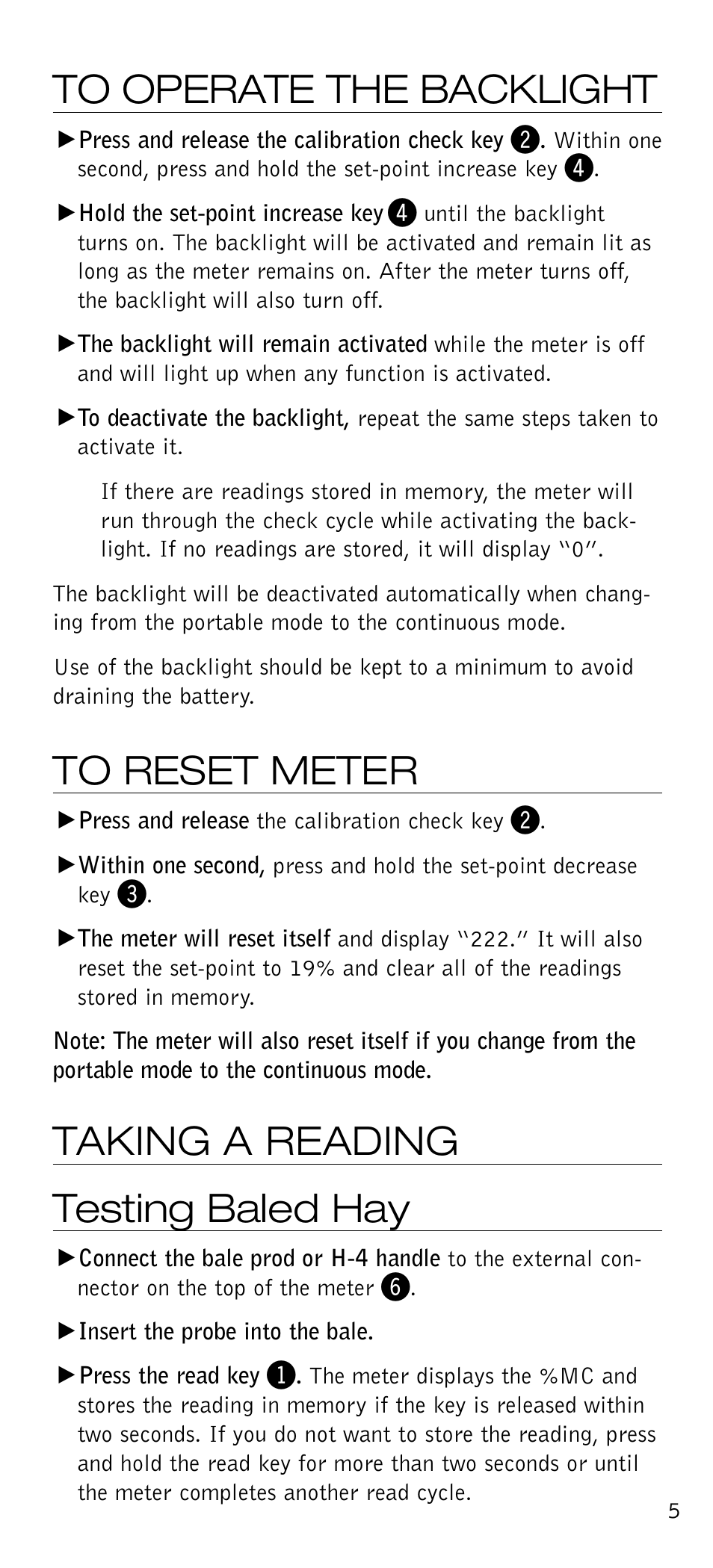 Taking a reading testing baled hay | Delmhorst Instrument FX-2000 User Manual | Page 7 / 20