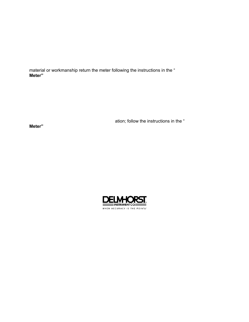Warranty | Delmhorst Instrument Navigator Pro User Manual | Page 14 / 15