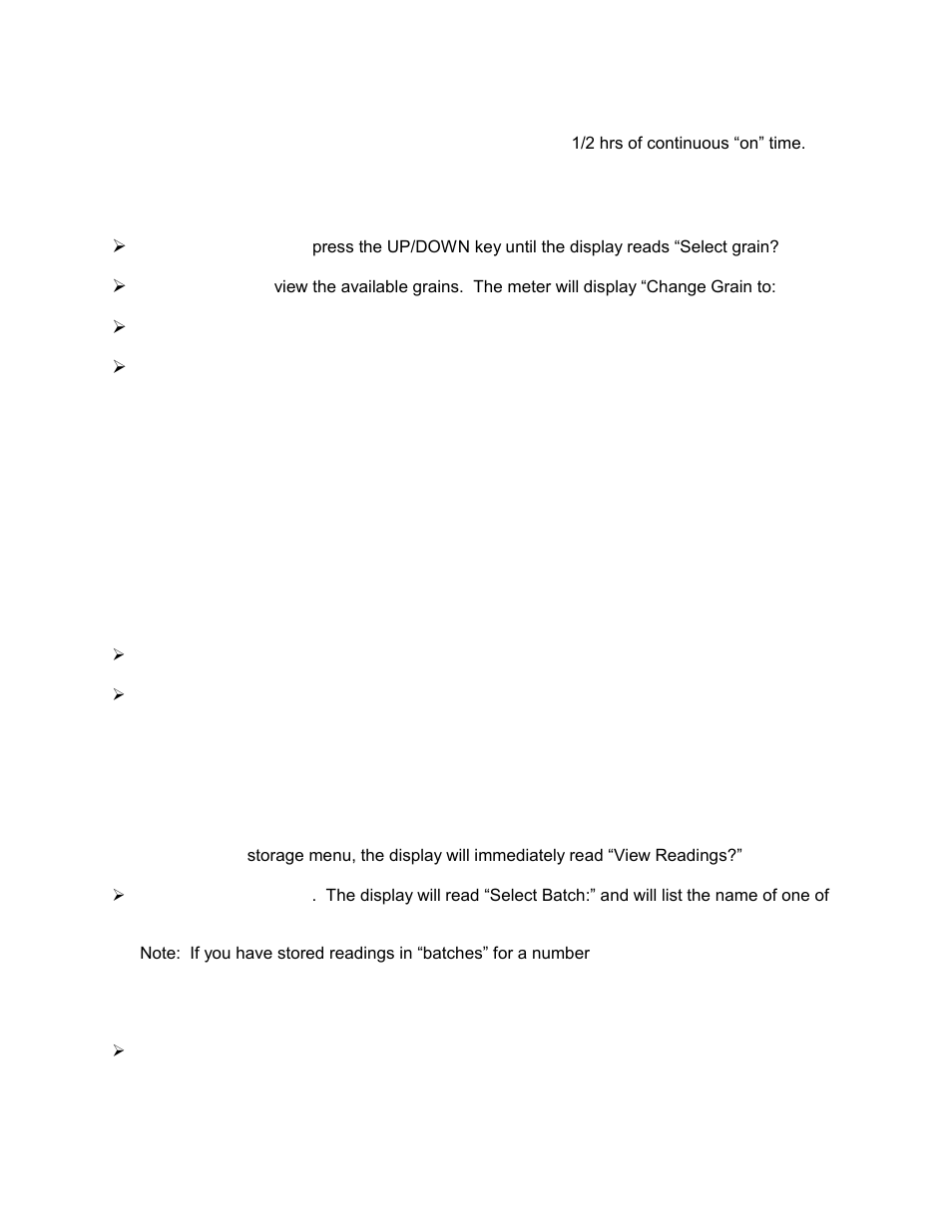 Storage menu | Delmhorst Instrument Navigator Pro User Manual | Page 8 / 15