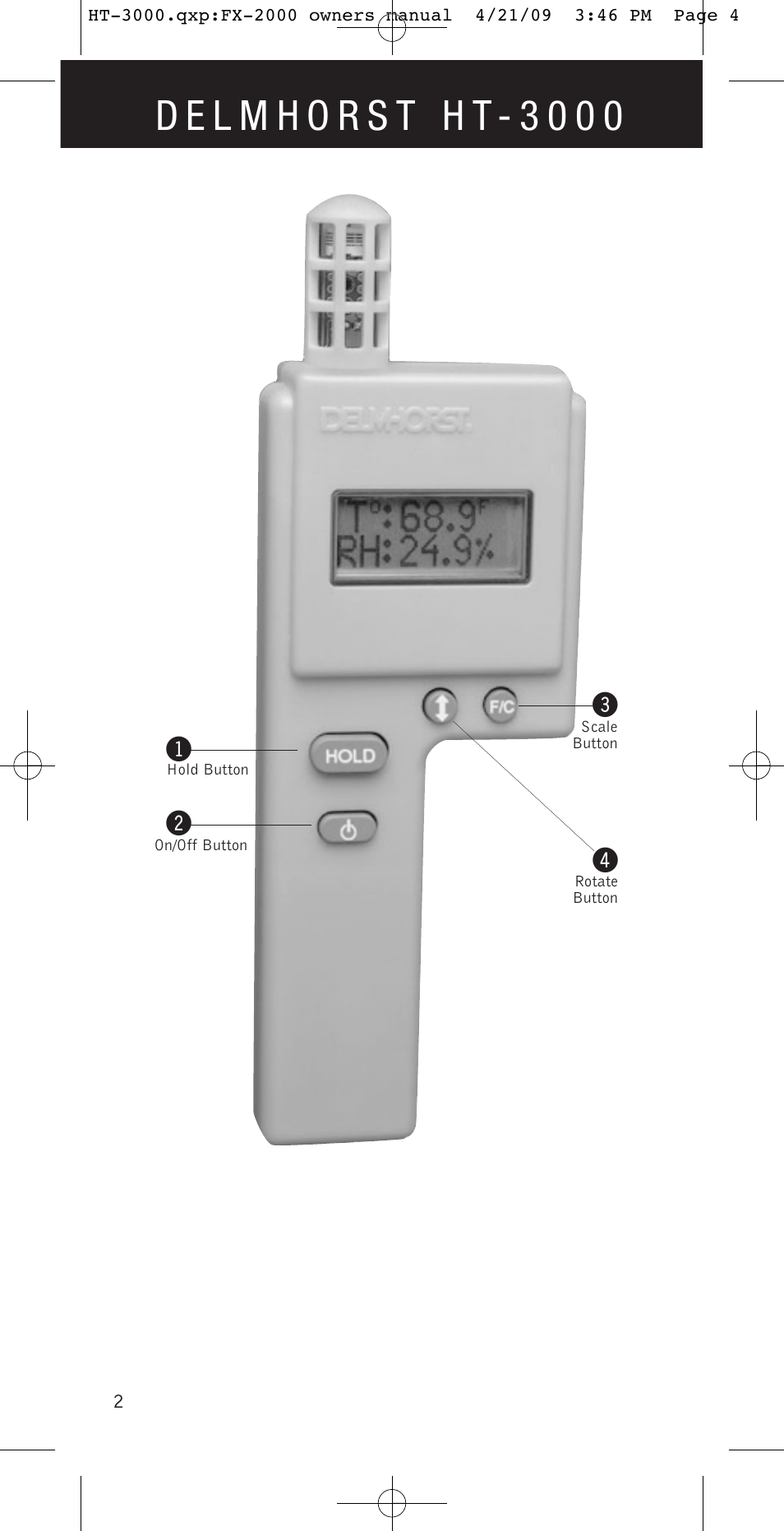 Delmhorst Instrument HT-3000 User Manual | Page 3 / 10
