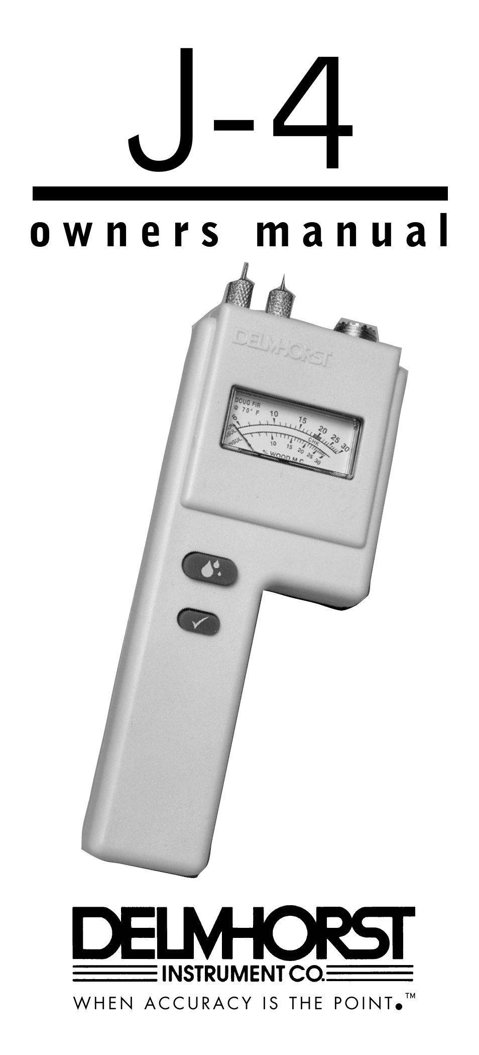 Delmhorst Instrument J-4 User Manual | 9 pages
