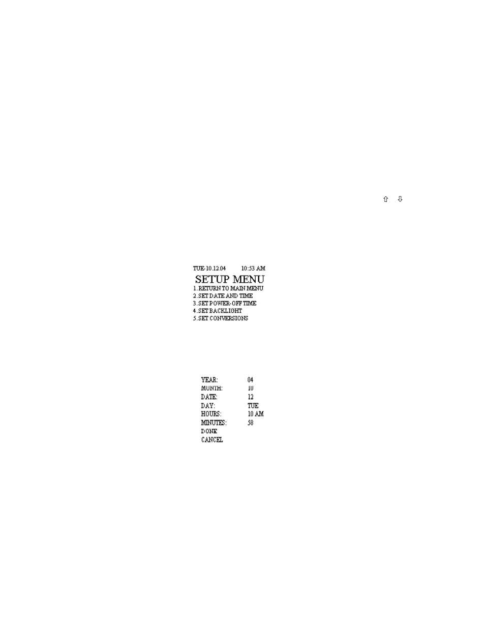 Setup menu | Delmhorst Instrument Moisture Check User Manual | Page 20 / 29
