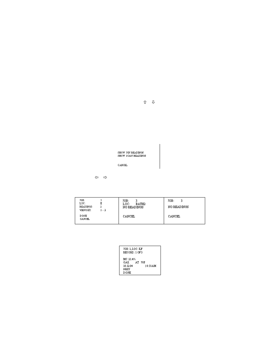 Main menu options | Delmhorst Instrument Navigator User Manual | Page 17 / 28