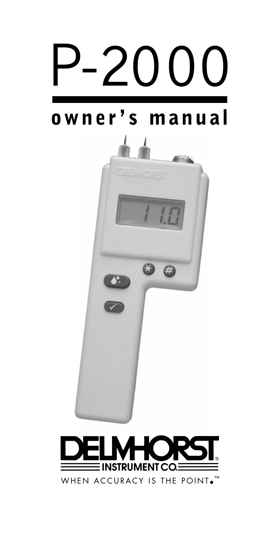 Delmhorst Instrument P-2000 User Manual | 15 pages