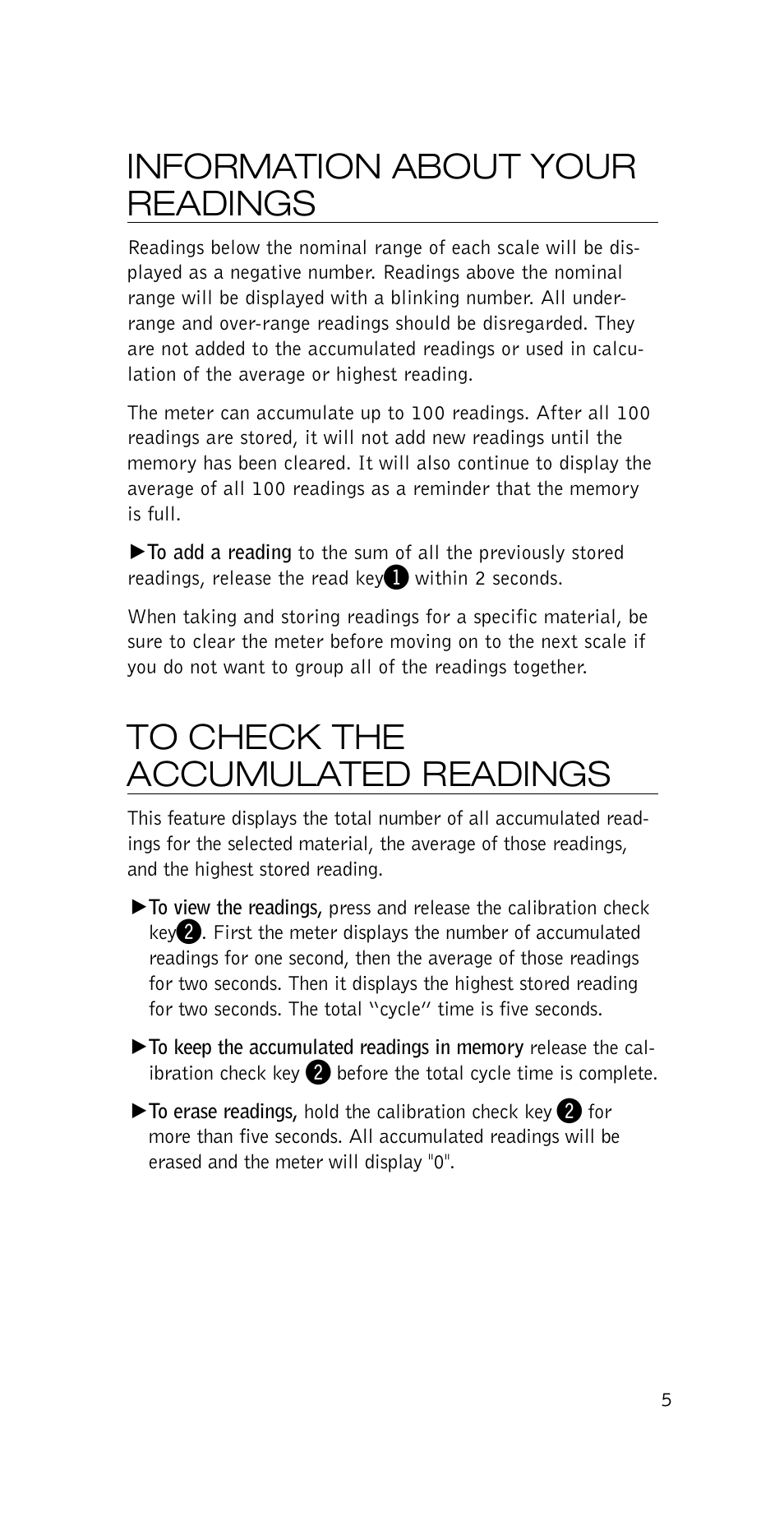Information about your readings | Delmhorst Instrument P-2000 User Manual | Page 6 / 15