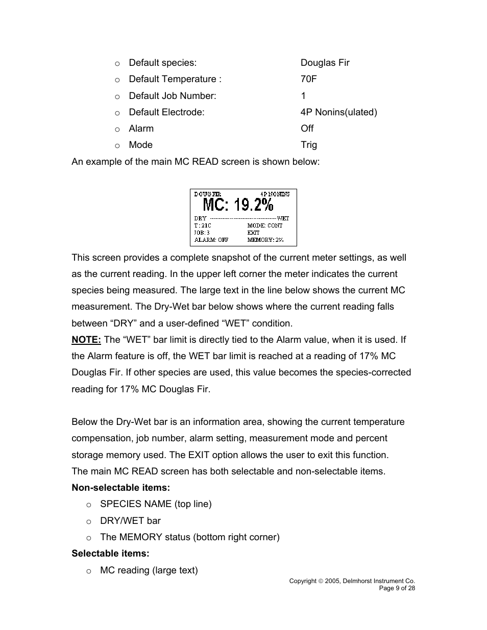 Delmhorst Instrument RDM-3P User Manual | Page 12 / 31