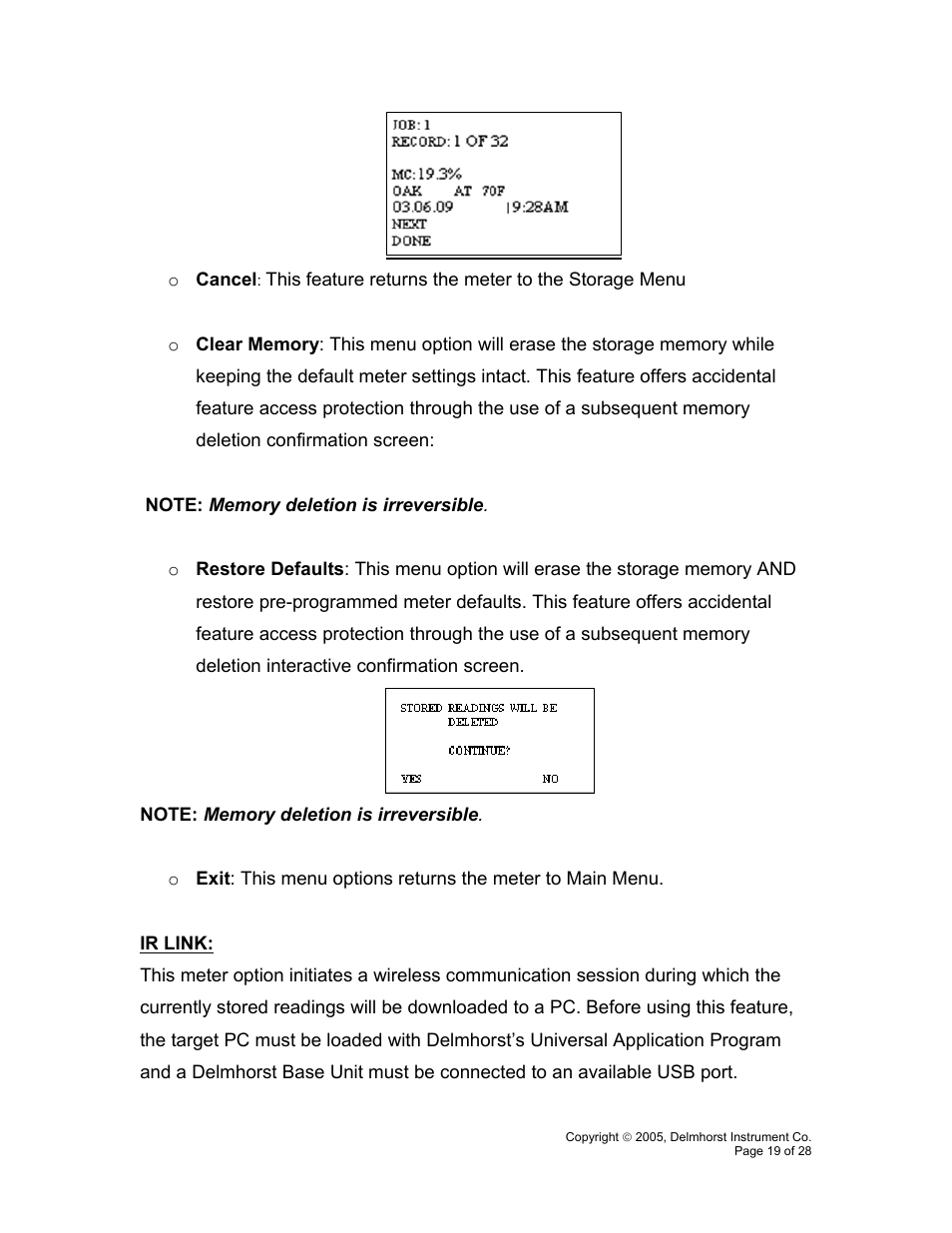 Delmhorst Instrument RDM-3P User Manual | Page 22 / 31