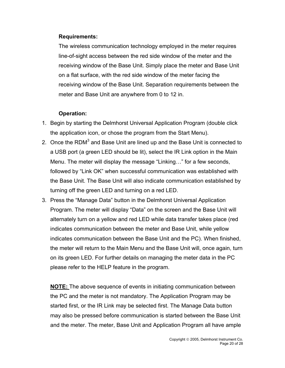 Delmhorst Instrument RDM-3P User Manual | Page 23 / 31