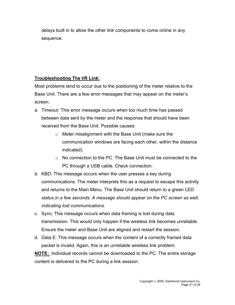 Delmhorst Instrument RDM-3P User Manual | Page 24 / 31