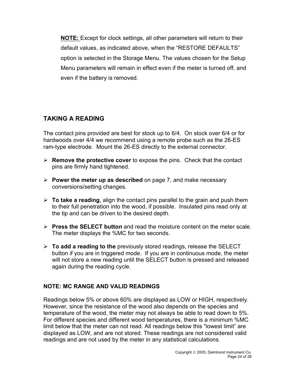 Delmhorst Instrument RDM-3P User Manual | Page 27 / 31