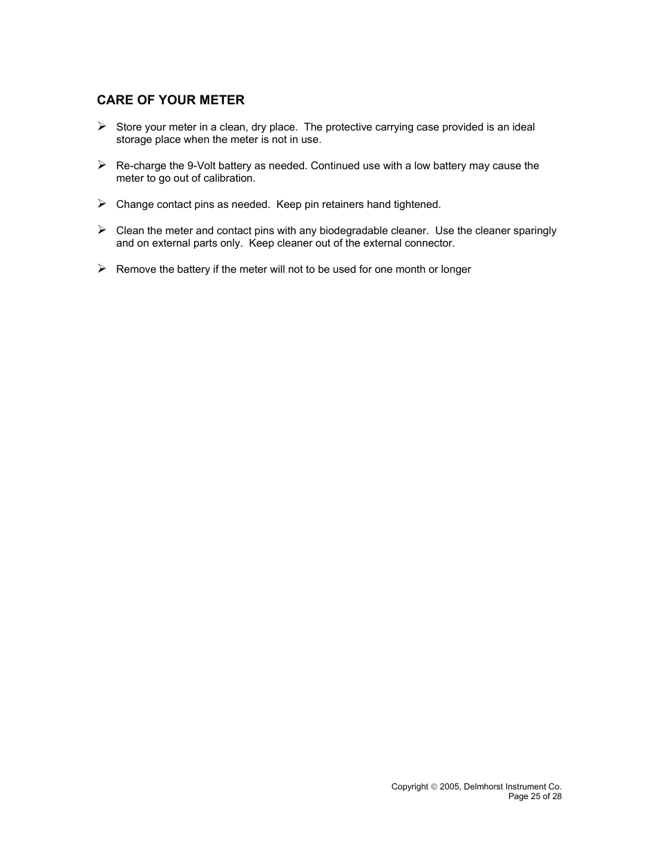 Delmhorst Instrument RDM-3P User Manual | Page 28 / 31