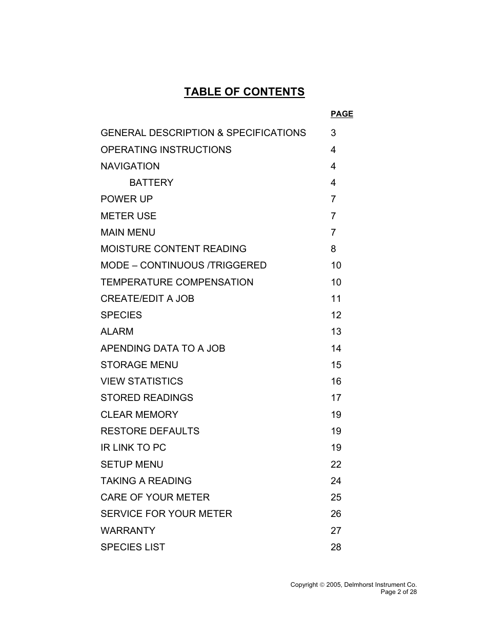 Delmhorst Instrument RDM-3P User Manual | Page 5 / 31