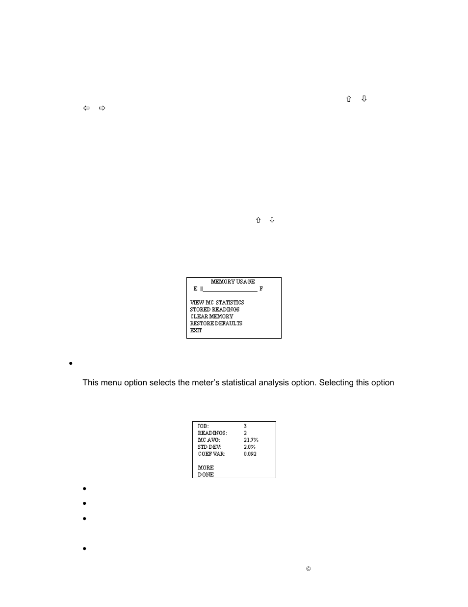 Main menu options | Delmhorst Instrument TotalCheck User Manual | Page 16 / 32