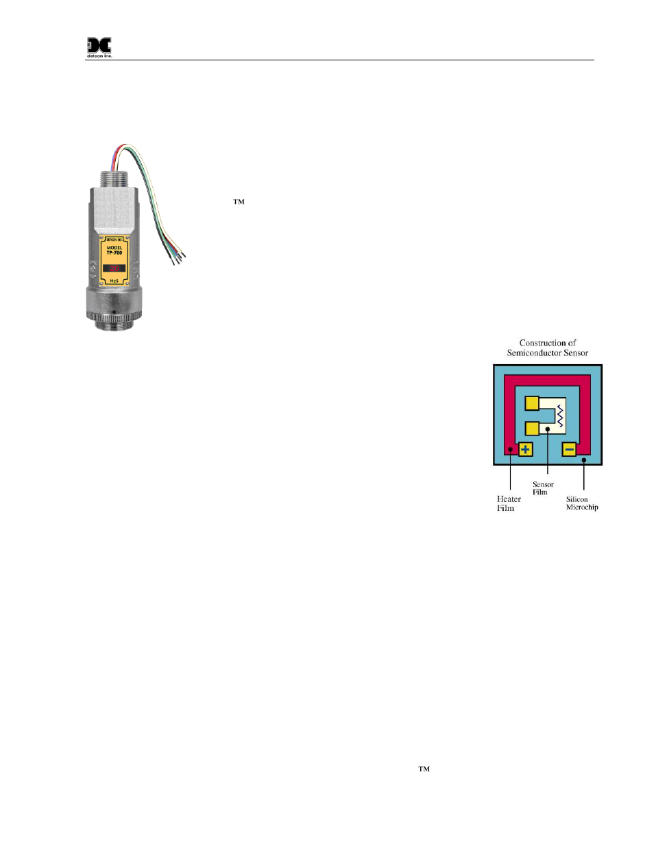 Introduction, 1 description, 2 sensor electronics design | Detcon TP-700 User Manual | Page 5 / 48